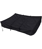 Dachzeltabdeckung, Dachzelt, Zeltabdeckung, mit Aufbewahrungstasche, 420D Oxford-Gewebe, Geeignet für Camping, Reisen oder Outdoor-Aktivitäten, Schwarz, 1 Stück(143 x 120 x 28 cm)