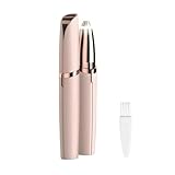 JDXun Augenbrauen Trimmer für Damen, Elektrisch Augenbrauenrasierer Schmerzfreie Gesichtshaarentferner, Tragbare Augenbrauenentfernung für Gesicht, Augenbrauen, Lippen (Roségold)