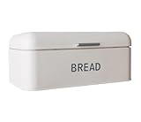 AMULONG Nachhaltiger Brotkasten Brotkasten Für Küchenarbeitsplatte, Metall, Brotaufbewahrungsbehälter, Retro-Brotkasten Für Gebäck, Trockenfutter Brotbehälter Brotkorb(42CM)