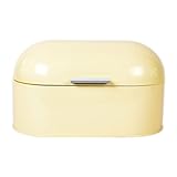 Odelo süßer kleiner Brotkasten, Brotdose, Brotbox Sandero aus Stahl, mit dicht schließendem Stahldeckel. Niedlich gelb lackiert.