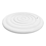 HUFACAI 145 cm PVC-Spa-Abdeckung, aufblasbar, runder Whirlpool-Deckel, aufblasbar, Wärmeisolierung, faltbar, für Spa, rund, aufblasbar, für den Außenbereich