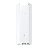 TP-Link EAP610-Outdoor AX1800 Gigabit Dualband WiFi 6 WLAN Access point (Dualband 1775Mbit/s, Omada SDN, zentrales Management, 1 Gigabit Port, IP67, nahtloses WLAN-Roaming, PoE angetriebene) weiß