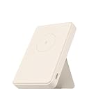 Xiaomi 15W Magnetic Power Bank – 6000mAh, kabelloses Qi 2.0 zertifizieres Schnellladen, lädt 2 Geräte gleichzeitig, flugtauglich, mit faltbarem Ständer – leistungsstark und praktisch, Tan