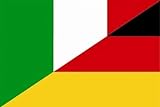 Flagge Italien-Deutschland Fahne 90x150 cm Premiumqualität Profiqualität
