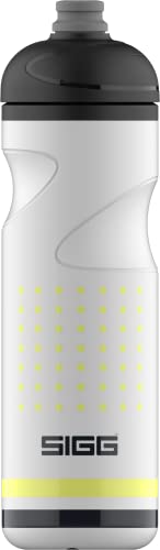 SIGG Pulsar White Fahrradflasche (0.75 L), auslaufsichere Fahrrad Trinkflasche, federleichte und BPA-freie Sportflasche mit SureSnap®-Ventil