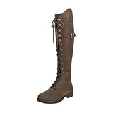 SUEDWIND© Leder Reitstiefel für Damen »Longford All Year Waterproof« – Stiefel zum Reiten – Polo-Schnürung, YKK® Reißverschluss & Ortholite®-Innensohle – braun – Gr. 42 - RegularFit