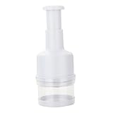 CLISPEED 1Stück Handheld Lebensmittelhäcksler Manuelle Knoblauchpresse Und Gemüseschneider Zu Reinigender Slap Press Chopper Küchen Gadget Weiß Für Zwiebeln Knoblauch Und Gemüse