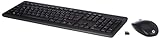 HP 230 Maus und Tastatur (kabellose Maus und Tastatur, USB Dongle, bis zu 16 Monate Akkulaufzeit, QWERTZ-Layout) schwarz