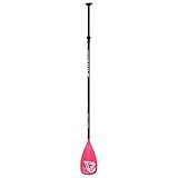 Aqua Marina , 3-teiliges SUP-Paddel Sports III Coral 2022 Aluminium Schwarz/Pink leichtes Stand Up Paddel 175 – 220 cm