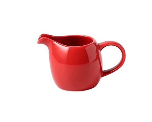 ACUSKI 50ml Keramik Milchkanne Kaffeemaschine Mini Wasserkocher Haushaltskaffeetasse Rot