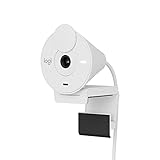 Logitech Brio 300 Full HD-Webcam mit Sichtschutz, Mikrofon mit Rauschunterdrückung, USB-C, Zertifiziert für Zoom, Microsoft Teams, Google Meet, Streaming, Automatische Lichtkorrektur - Weiß