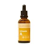 Vitamin A Tropfen - Natürlich in MCT-Kokosöl gelöst für optimale Aufnahme - Mit Retinylpalmitat für hohe Bioverfügbarkeit - 1 Tropfen täglich - 100% vegan & ohne Zusätze (3er Pack)