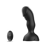PINTLE Analvibrator Dildo G-Punkt Klitoris Stimulation Prostata Massage Plug Vibrator Fernbedienung mit 10 Vibrationsmod Prostate Stimulation Analplug Vibratorensets für Männer Analspielzeuge(Schwarz)