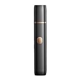 Wiederaufladbar Nasenhaartrimmer Nasenhaarschneider Ohrhaarschneider,2 in 1 Professioneller Nasentrimmer - Schmerzfreier Herren und Frauen Nasenhaarentferner (Schwarz)