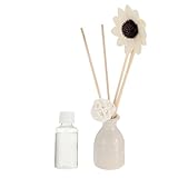 Amosfun 1 Satz Aromatherapie-Set Luftverteiler Rattan Aromazerstäuber Duftöl Parfüm Ätherische Öle Lavendel Ätherische Öle Aus Sandelholz Diffusor-blumensticks Wohndekoration Weiß Hölzern