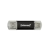 Intenso Twist Line 32 GB, Dual USB-Stick 3.2 Gen 1x1, USB-C und USB-A, 70MB/s, Anthrazit