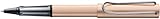 LAMY AL-star Tintenroller 350 – Praktischer Rollpen aus Aluminium in der Farbe Cosmic eloxiert mit transparentem Griffstück – Mit Tintenroller-Mine M 63 schwarz – Strichbreite M 1 Stück (1er Pack)