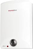 Thermoflow OT 10 Obertischspeicher drucklos | Warmwasserboiler 10 l Speichervolumen | Elektro-Warmwasserboiler G 1/2' Anschluss | 35-75 °C | 65 °C in 20 min.