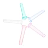 NIYANGLE 5Stücke Silikon Schröpfbecher für Augenmassage Vakuum Sauger Professionelles Schröpfen für Gesicht und Körper Sortierte Farben für Zuhause und Salon