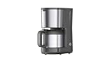 Braun Kaffeemaschine PurShine KF1505GY, Filterkaffeemaschine mit Thermoskanne & OptiBrew System, Anti-Tropf-Funktion, Automatische Sicherheitsabschaltung, 1,2 L Kapazität (Kanne), 1000W, Grau