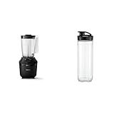 Philips Standmixer und Smoothie Maker – 450W, 1.9-Liter-Behälter, Rezepte-App & WMF Kult X Mix & Go/Küchenminis Trinkflasche 600 ml, Smoothie Flasche