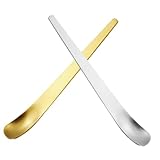 Warmhm 2 Stück für den einzug ice cream scoop kaffeemesslöffel cocktaillöffel spachtelkasten rostfrei Rühre Löffel kleine Dessertlöffel Eiskugeln Tragbare Schaufel aus Edelstahl