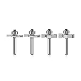 'T' Typ Biscuit Joint Slot Cutter Jointing/Slotting Router Bit Cutter Holzbearbeitung(6.35 X 4.76mm)