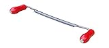 STUBAI Wagner-Reifmesser 240 mm | Zugmesser inklusive Schneidenschutz | geschmiedet, gehärtet und geschliffen mit Hohlschliff | ergonomische Holzgriffe | Art.-Nr. 3360 03 | Made in Austria, Rot
