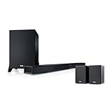 Teufel CINEBAR LUX Surround Ambition 5.1 Set - Soundbar mit Kabellose Aktiv Rear-Speaker, Subwoofer, Dolby Audio, WLAN, Bluetooth, Multiroom, 4K-Pass-Through, HDMI 3D ARC CEC - schwarz