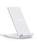 Anker 313 Induktive Ladestation, Qi-Zertifiziert, Für iPhone 16/15/14/13/12/11, SE 2020, XR, 10W Schnellladen für Galaxy S24 (Ohne Netzteil)