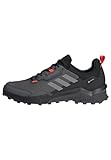 adidas Herren Terrex AX4 Gore-TEX Hiking Shoes Walking Shoe, Grey Six/Grey Four/Solar Red, 44 EU