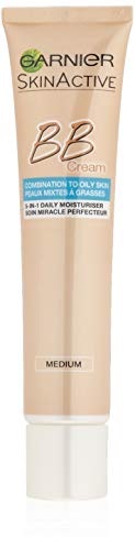 Garnier BB Cream Miracle Skin Perfector/getönte Tagescreme 5 in 1 mit Matt-Effekt, Ölfrei/Farbe: Mittel bis Dunkel/für fettige und Mischhaut, 1er Pack - 40 ml