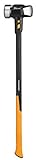Fiskars Vorschlaghammer IsoCore XL zum Eintreiben von Holzpfählen oder Abbrucharbeiten, Länge: 92 cm, Gewicht: 5,67 kg, Schwarz/Orange, 1020164