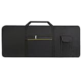 Azatemgo Keyboard Tasche，Keyboardtasche 61 Tasten，Rucksackgurte verstellbar，für E-Klaviere, 600D Oxford-Stoff-102 x 41 x 15CM(Schwarz)