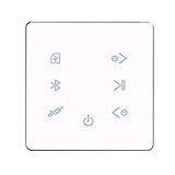 GRARRO Bluetooth VerstäRker im der Wand, USB SD Karte, Musikpanel, Smart Hause, Hintergrund, Audio System, Stereo, Hotel und Restaurant (Weiß)