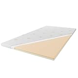 MEBLIGO Topper Moonligo Nap - 6cm T25 Matratzenauflage - Komfortabel - Weißer Bezug - 140x200 cm