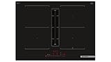 Bosch PVQ711H26E, Serie 6, Smartes Induktionskochfeld mit Dunstabzug 70 cm, Rahmenlos aufliegend, PerfectFry Plus Bratsensor, AutoOn-Funktion, Combi Zone, Einfache Bedienung mit DirectSelect