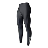 Dressnu Herren Bademode Sonnenschutz Surfanzug Neoprenanzug Langarm Lange Hosen Schwarz Hose XL