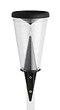 TFA Dostmann Regenmesser, 47.1008, wetterbeständig, mit Verdunstungsschutz, ideal für den Garten, Landwirtschaft oder Terrasse, robust, schwarz, L 122 x B 122 x H 305 mm
