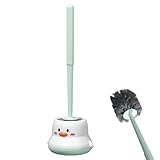 Toilettenbürste – Klobürste mit Randreiniger | Wasserbürsten-Set | kleines Bürstenset – niedlich – ohne Löcher, kompakt ergonomisch, Flecken entfernen, schwierige Ecken reinigen