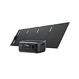 ECOFLOW RIVER 3 Tragbare Powerstation mit 60W Solarpanel, 245Wh LFP Batterie, bis zu 600W Leistung, GaN Effizienz verdoppelt die Laufzeit,