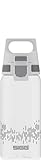 SIGG Total Clear ONE MyPlanet™ Anthracite Trinkflasche (0.5 L), BPA-freie und auslaufsichere Trinkflasche, bruchfeste Sport Trinkflasche aus Tritan mit Fruchtfilter
