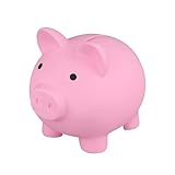 Piggy Sparschwein, Kawaii Sparschwein für Kinder, Niedlich Plastik Schwein Spardose, Wiederverwendbarer Modern Sparbüchse Münze Spardose für Jungen, Mädchen, Kinder und Erwachsene