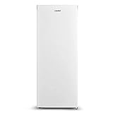 Comfee RCU160WH1(E) Gefrierschrank/ 142cm hoch / 160L Gefrierteil / 235 kWh/Jahr/Türanschlag wechselbar/zwei klappbare Fächer/Weiß