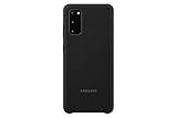 Samsung Silicone Smartphone Cover EF-PG980 für Galaxy S20 | S20 5G Handy-Hülle, Silikon, Schutz Case, stoßfest, dünn und griffig, schwarz - 6.2 Zoll