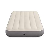 Intex 64101 - Luftmatratze Einzelbett Dura-Beam Single High, Aufblasbare Matratze mit Ventil, Geeignet für 1 Person, PVC, Mehrfarbig, 99x191x25 cm