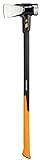 Fiskars Spaltaxt IsoCore XXL zum Spalten von Stammstücken oder zum Eintreiben von Keilen, Länge: 92 cm, Kopfgewicht: 3,6 kg, Schwarz/Orange, 1020220