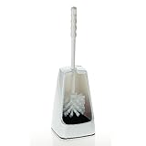 Kela WC-Garnitur Levin aus Kunststoff in weiß, Plastik, 12 x 12 x 38 cm