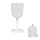 Unbreakable Wine Glasses - picnic glasses with detachable stem | portable lightweight wine glasses for travel, camping or outdoor picnics, convenient stemmed wine cups for outdoor enthusia