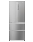 Haier French Door Kühl-Gefrierkombination 70 cm Breite I 402 L French Door Kühlschrank, freistehend I Doppeltür Kühlschrank mit Gefrierfach, No Frost I LED, Touch-Display I FD 70 SERIE 3 HFR3718ENMM